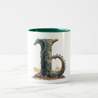 Jagd Flammen: Niedlicher Drachencup - Typ J Zweifarbige Tasse