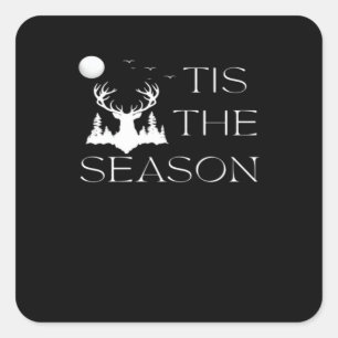 Jagd Fun Jagd Bogenschießen für Bowhunters im Frei Quadratischer Aufkleber