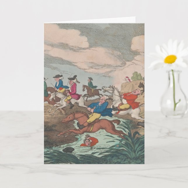 Jagd - geklappte Grußkarte Karte (Kleine Pflanze)