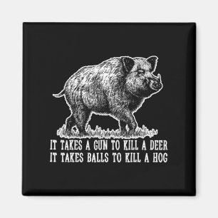 Jagd Hog Pig Sus Hirsch Jagd Bälle Fu Magnet