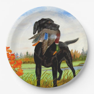 Jagd-Hundepapier-Teller Pappteller