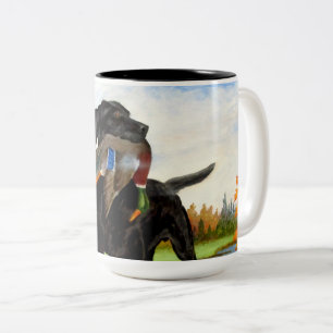 Jagd-HundeTasse Zweifarbige Tasse