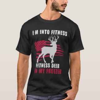 Jagd Ich bin in Form Fit_ness Hirsch Gefrierschran T-Shirt