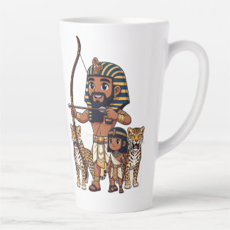 Jagd im Alten Ägypten mit Leoparden Milchtasse