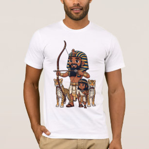 Jagd im Alten Ägypten mit Leoparden T-Shirt