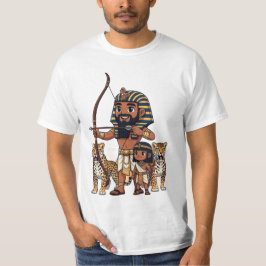 Jagd im Alten Ägypten mit Leoparden T-Shirt