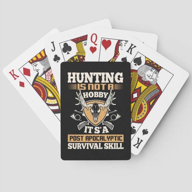 Jagd ist Überlebensfähigkeit Spielkarten (Rückseite)