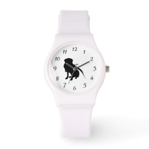 Jagd Labrador Retriever Silhouette Liebe Hunde Armbanduhr
