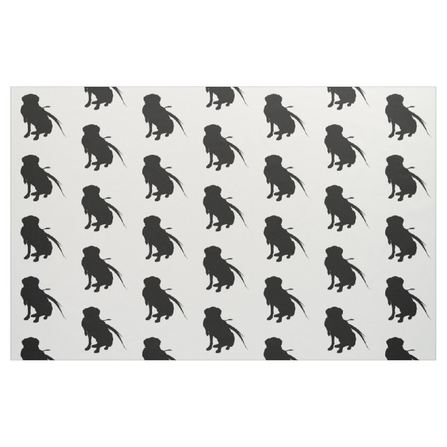 Jagd-Labrador-Retriever-Silhouette-Liebe-Hunde Stoff (Fat Quarter (45,7 x 55,9 cm))