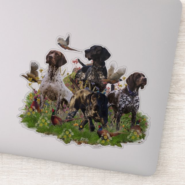 Jagd mit APS-Aufkleber Aufkleber (Detail)