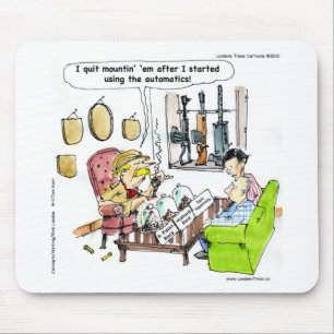 Jagd mit Automatikwaffen Lustige Geschenke & T-Shi Mousepad