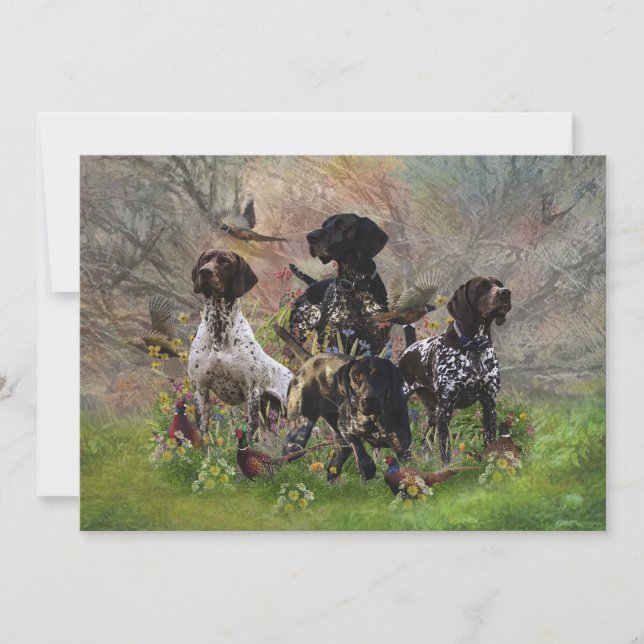 Jagd mit dem APS Einladung (Vorderseite)