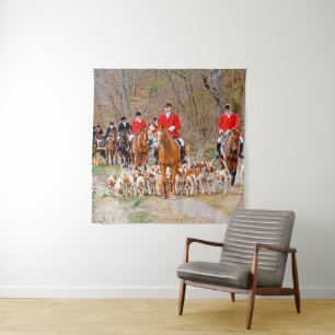 Jagd mit Hunden Wandteppich
