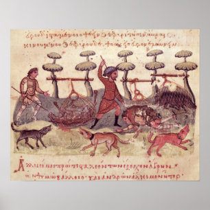 Jagd mit Netzen Poster