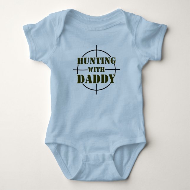 Jagd mit Vati Baby Strampler (Vorderseite)