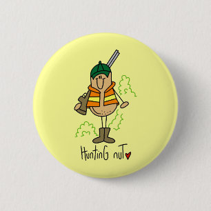 Jagd-Nuss-T-Shirts und Geschenke Button