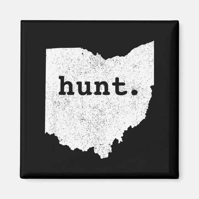 Jagd Ohio Bogenschießen State Deer Hunting Geschen Magnet (Vorne)