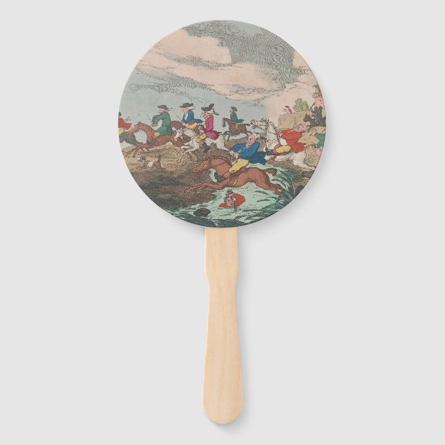 Jagd - Papierlüfter Fächer (Vorderseite)