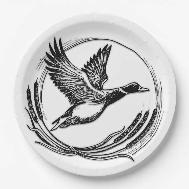 Jagd Pappteller (Vorderseite)