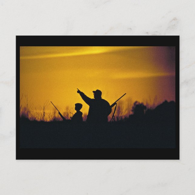 Jagd Postkarte (Vorderseite)