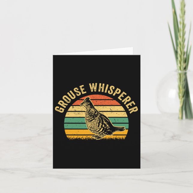 Jagd Ruffed Grouse Bird - Funny Whisperre Karte (Vorderseite)