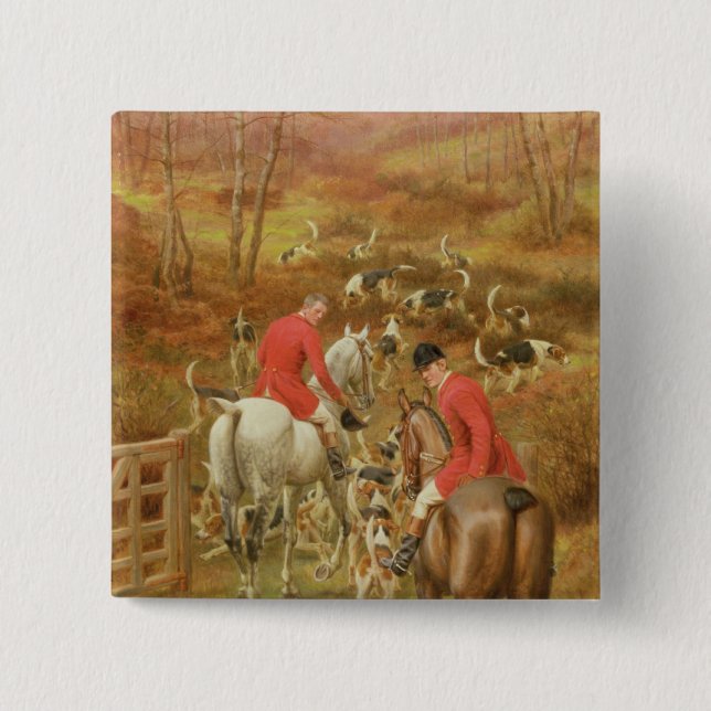 Jagd Scene, 1906 Button (Vorderseite)