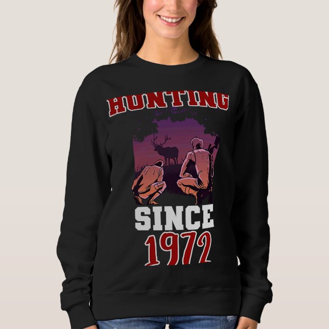 Jagd seit 1972 sweatshirt (Vorderseite)