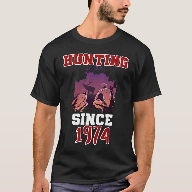 Jagd seit 1974 T-Shirt (Vorderseite)