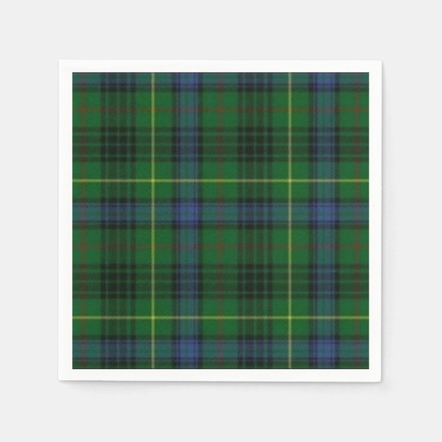Jagd Stuart Scottish Tartan Serviette (Vorderseite)