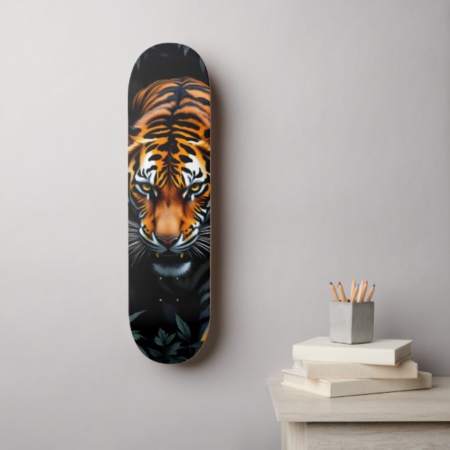 Jagd-Tiger-Skateboard Skateboard (Wandkunst)