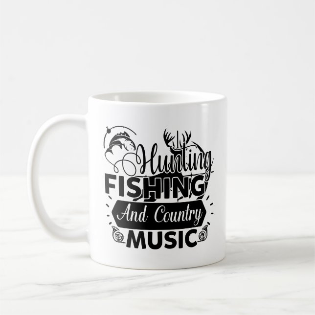 Jagd und Country Music Kaffeetasse (Links)