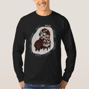 Jagd Vögel und Raubfische Haucon Faucon Falke Hawk T-Shirt