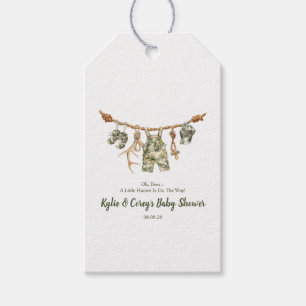 Jagd Wäscheleine Tarndruck Jungen Babyparty Geschenkanhänger