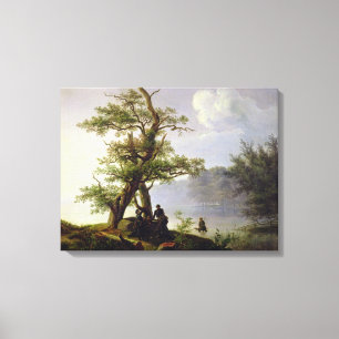 Jagd-Wasservögel, 1828 Leinwanddruck