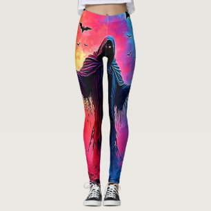 Jagddämon im Schatten-Design geschlossen Leggings