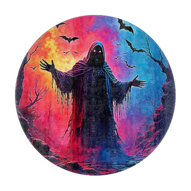 Jagddämon im Schatten-Design geschlossen Schneidebrett (Vorderseite)