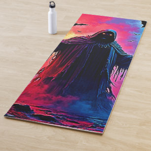 Jagddämon im Schatten-Design geschlossen Yogamatte
