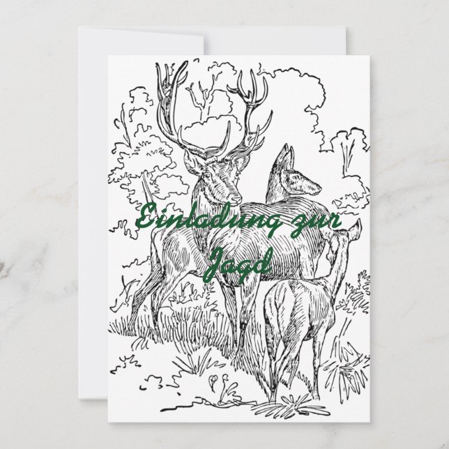 Jagdeinladung 1 einladung (Vorderseite)