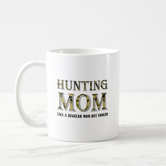 Jagdende Mutter Lustiger Becher Kaffeetasse (Links)