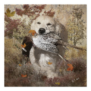 Jagdfasan, Tapisserie Poster