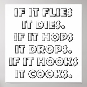 Jagdgedicht Funny Junting Poster