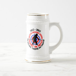 Jagdgenehmigung Bierglas