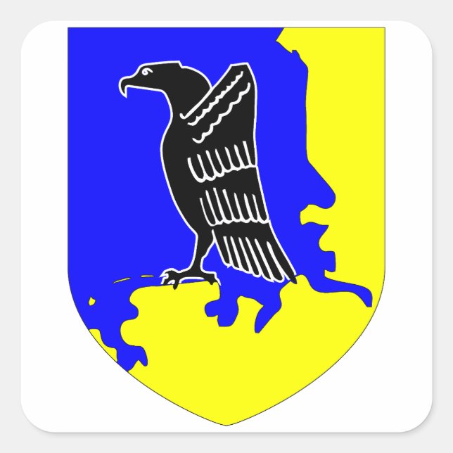 Jagdgeschwader 1 (JG 1) Oesau Stab I Insigna Quadratischer Aufkleber (Vorderseite)