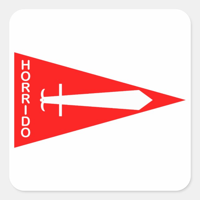 Jagdgeschwader 2 (3./JG 2) Richtofen Staffel 3 Quadratischer Aufkleber (Vorderseite)