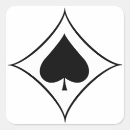 Jagdgeschwader 53 (JG 53) Pik als Insignien Quadratischer Aufkleber