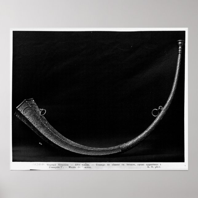 Jagdhorn von Francois I Poster (Vorne)