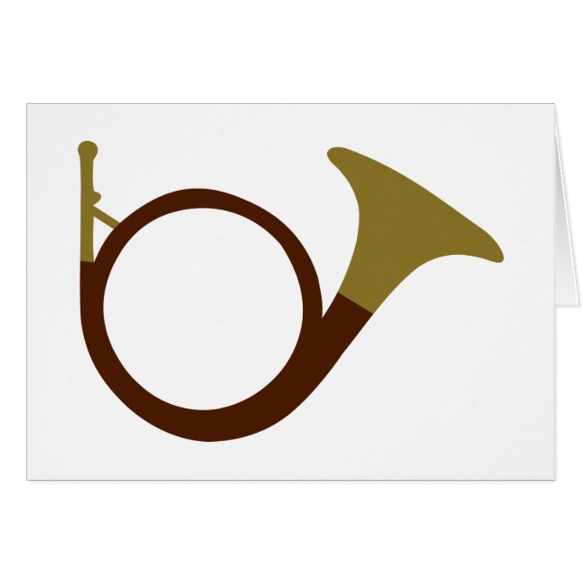 Jagdhorninstrument (Vorderseite (Horizontal))