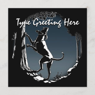 Jagdhund-Einladungen personifizieren Einladung