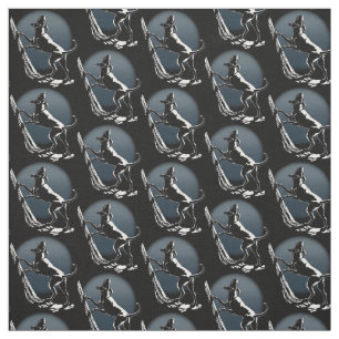 Jagdhund-Kunst-Gewebe-Gewebe-Jagd-Hundemuster Stoff