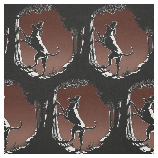 Jagdhund-Kunst-Gewebe-Gewebe-Jagd-Hundemuster Stoff (Muster)